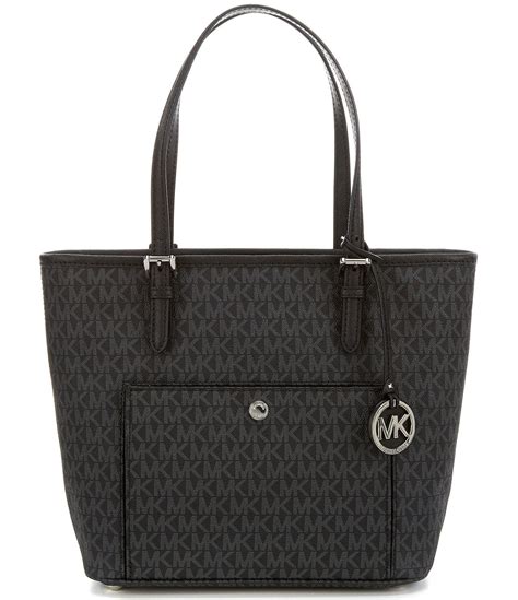 michael michael kors jet set signature large snap pocket tote|jet set travel mk.